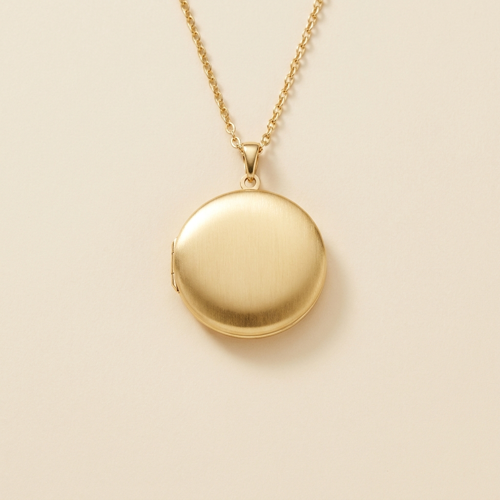 Collier Médaillon Gravé