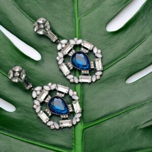 boucles oreilles cristal